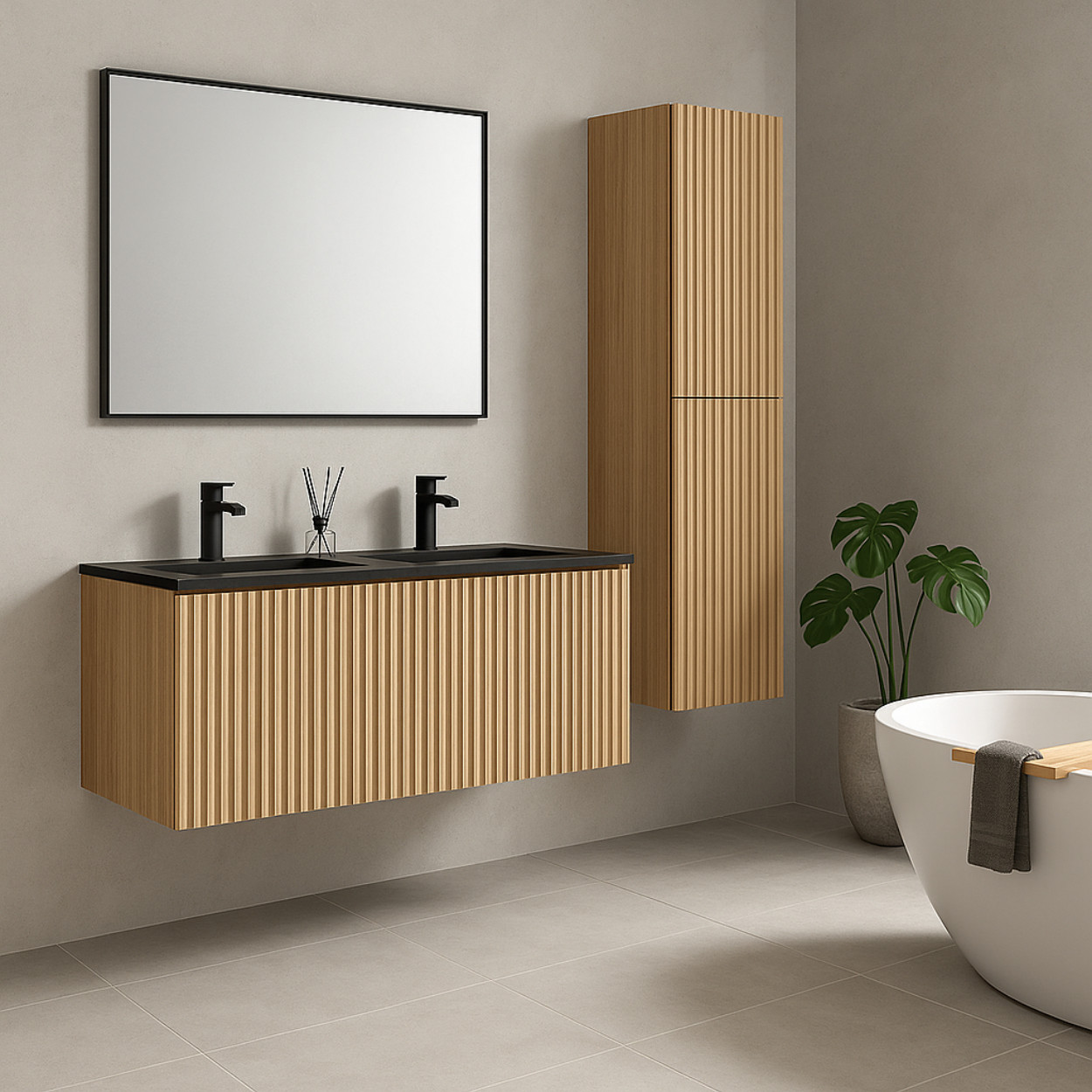 Wiesbaden Ribbella Badmeubel compleet 120cm